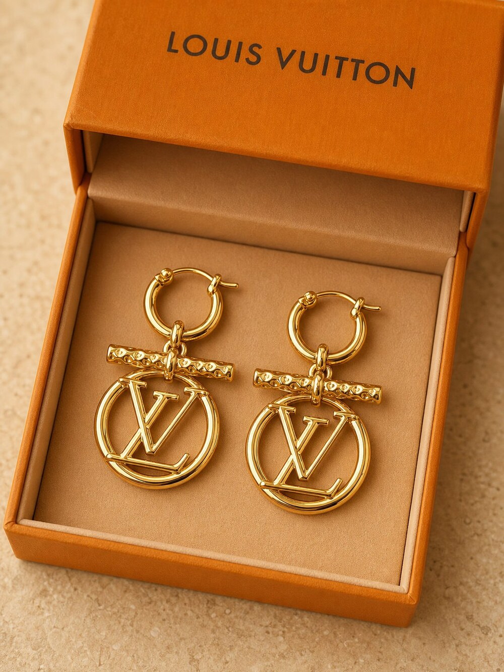 Louis Vuitton Signature Earrings Style 2 | New with Box - Picture 6 of 9